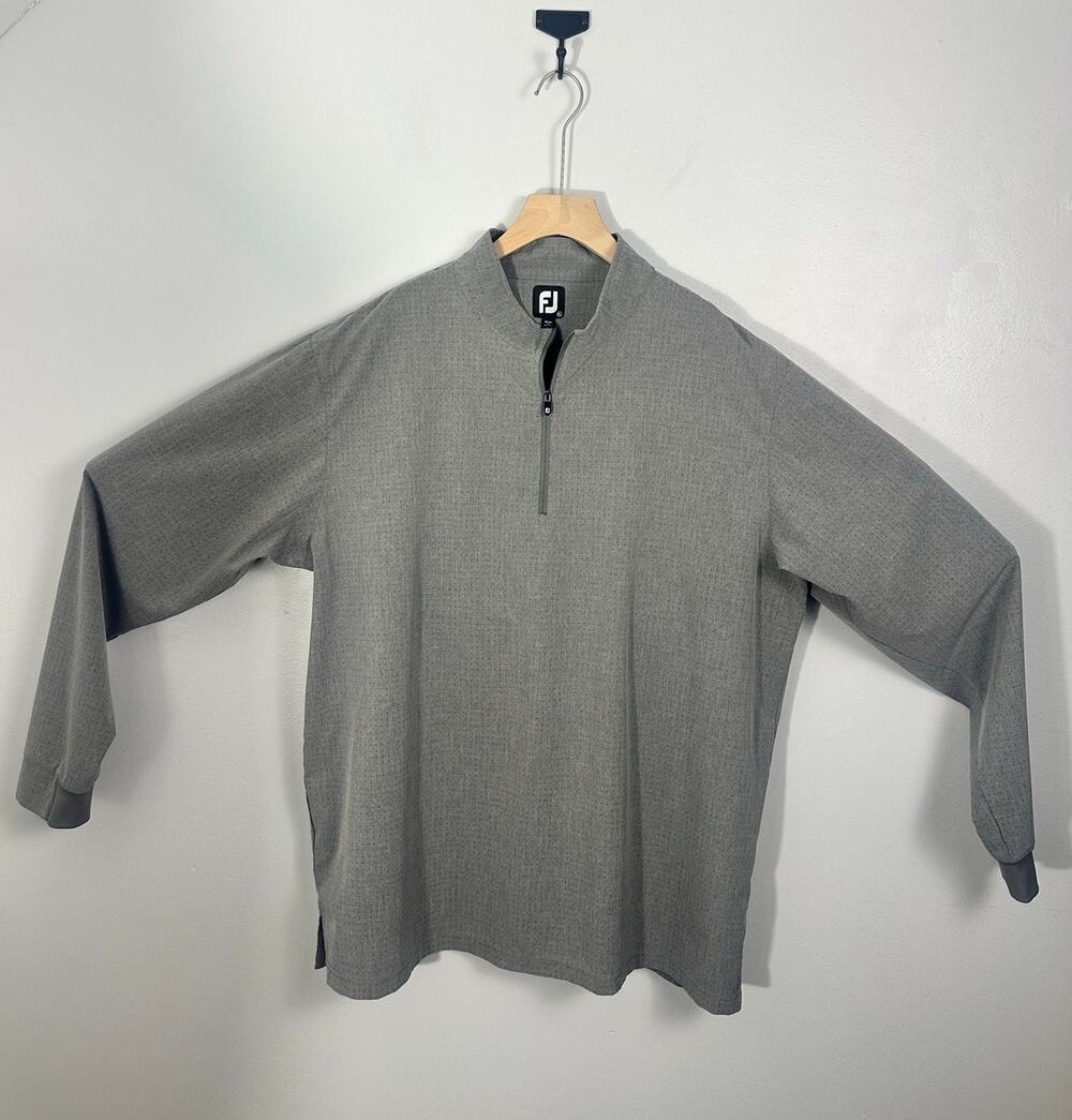 FootJoy FJ Men's Quarter Zip Golf Pullover Gray TPC Piper Glen Logo Size XL